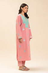 2 PIECE EMBROIDERED LUREX JACQUARD SUIT (PRET)