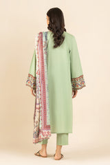3 PIECE EMBROIDERED LAWN SUIT (PRET)