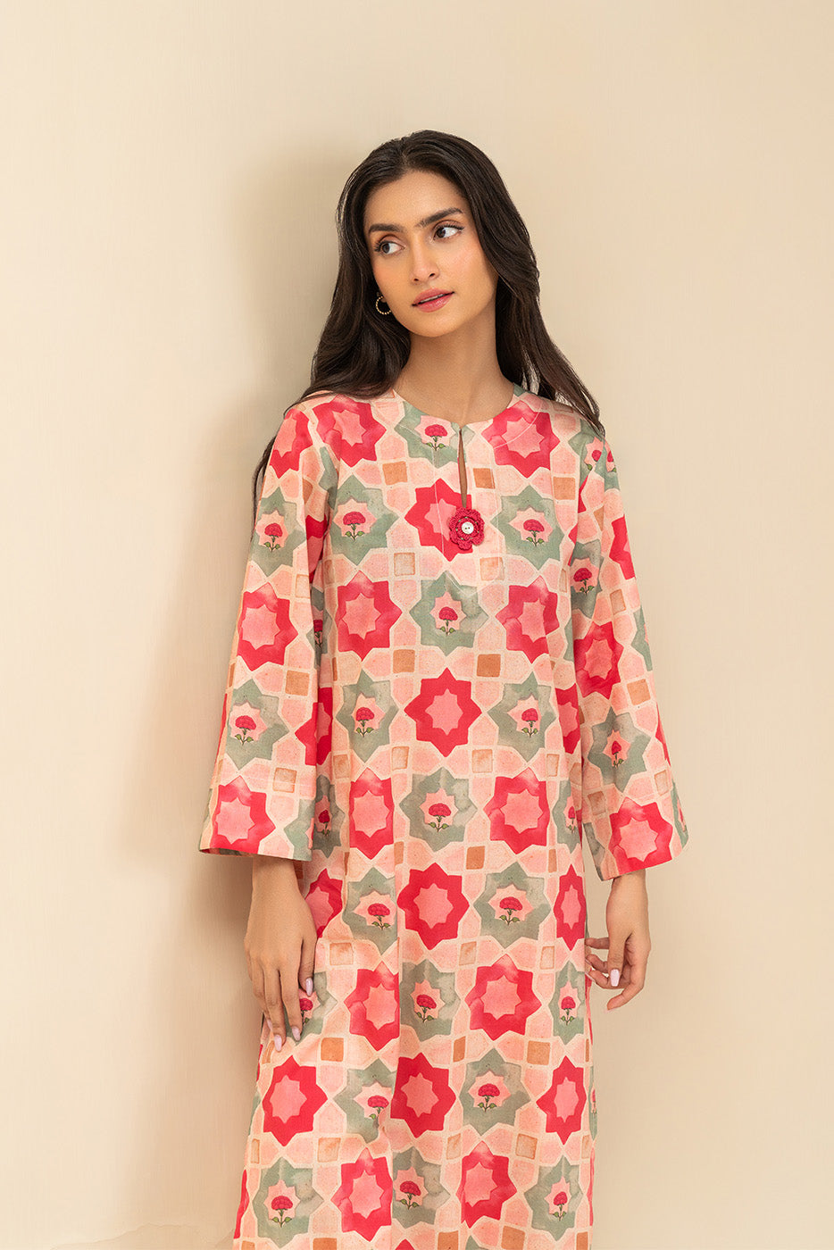 2 PIECE PRINTED LAWN SUIT (PRET)