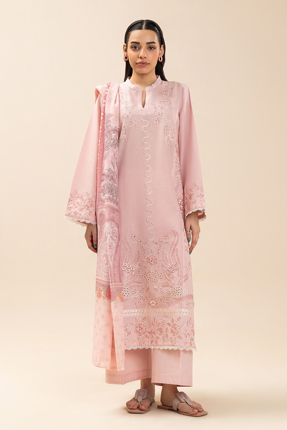 2 PIECE EMBROIDERED LAWN SUIT (HIGH CASUAL)