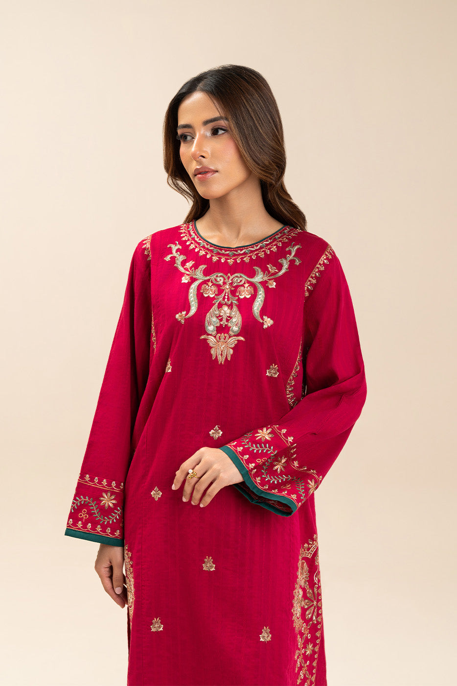 EMBROIDERED DORIA SHIRT (PRET)