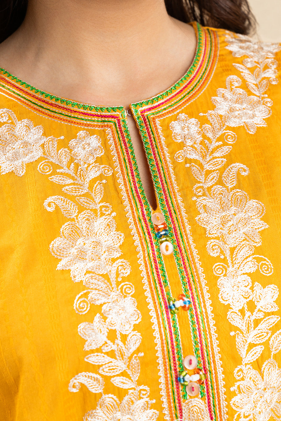 EMBROIDERED DORIA SHIRT (PRET)