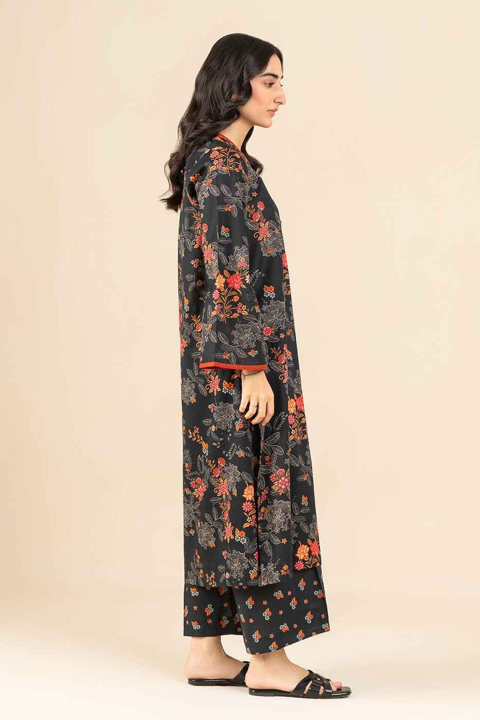 PRINTED TWO WAY SLUB SHIRT (PRET)