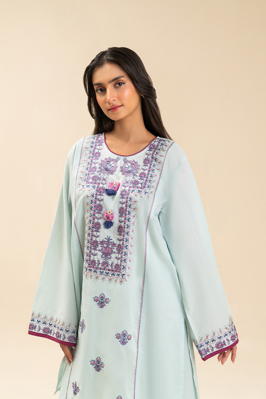 2 PIECE EMBROIDERED LAWN SUIT (PRET)