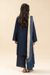EMBROIDERED SELF JACQUARD SHIRT (PRET)