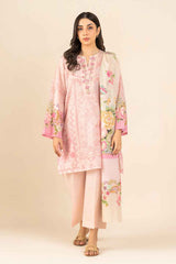 3 PIECE EMBROIDERED LAWN SUIT (PRET)