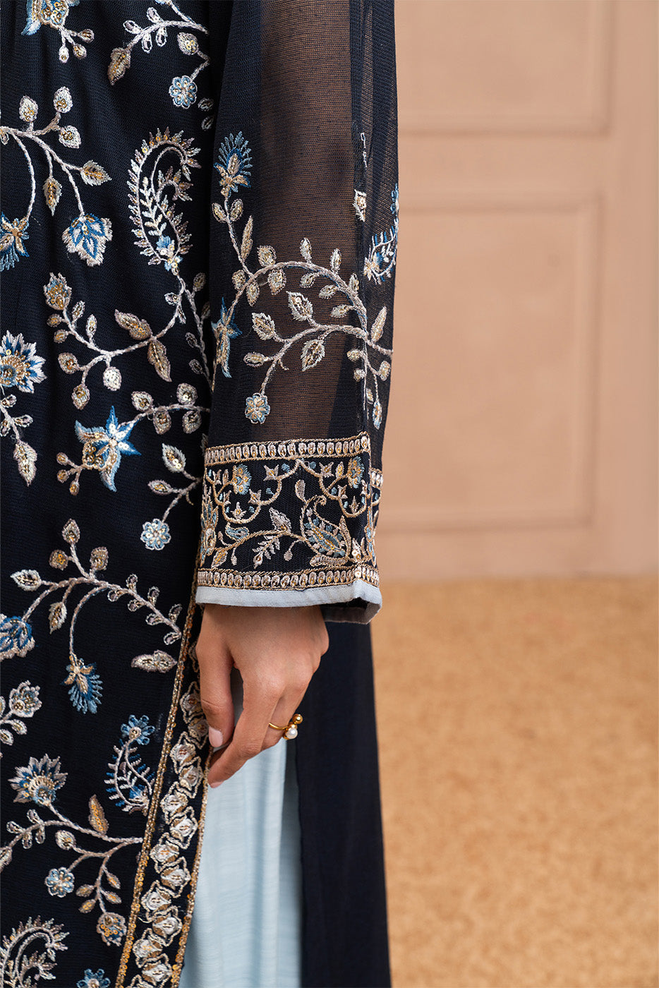 EMBROIDERED JACQUARD SHIRT (LUXURY PRET)
