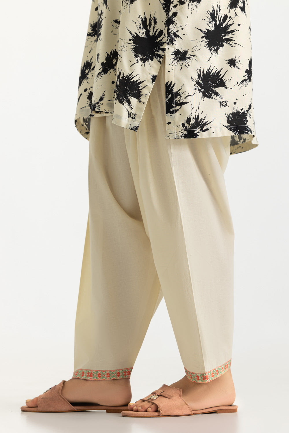 Blended Embroidered Co-Ord Set
