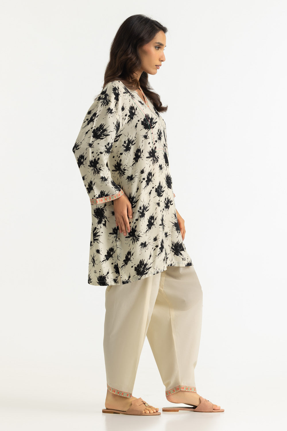 Blended Embroidered Co-Ord Set
