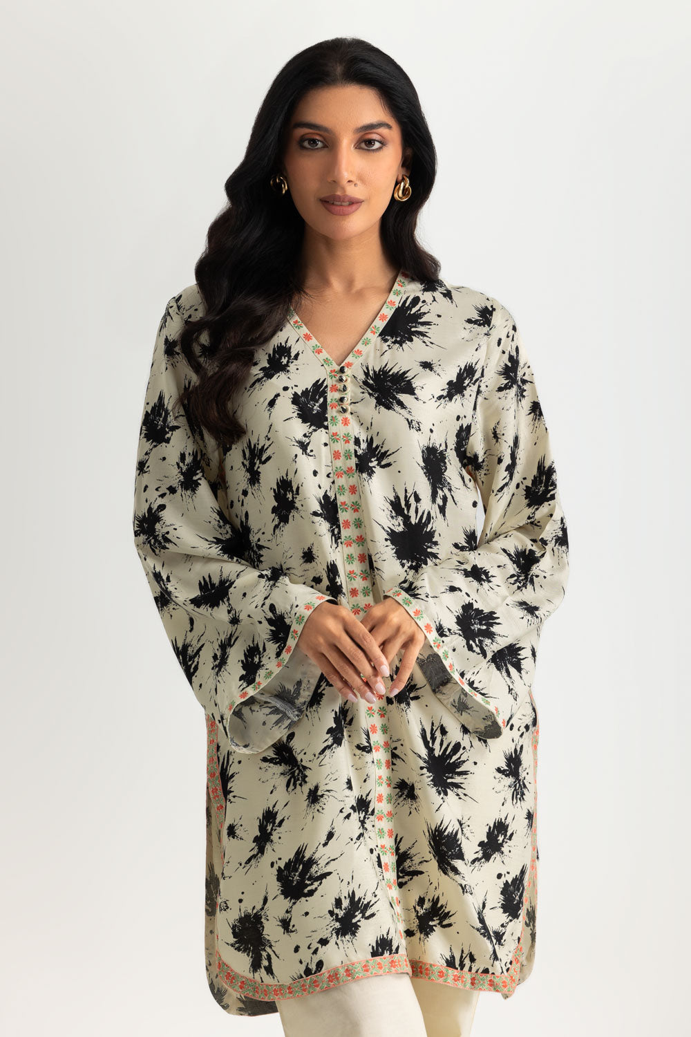 Blended Embroidered Co-Ord Set
