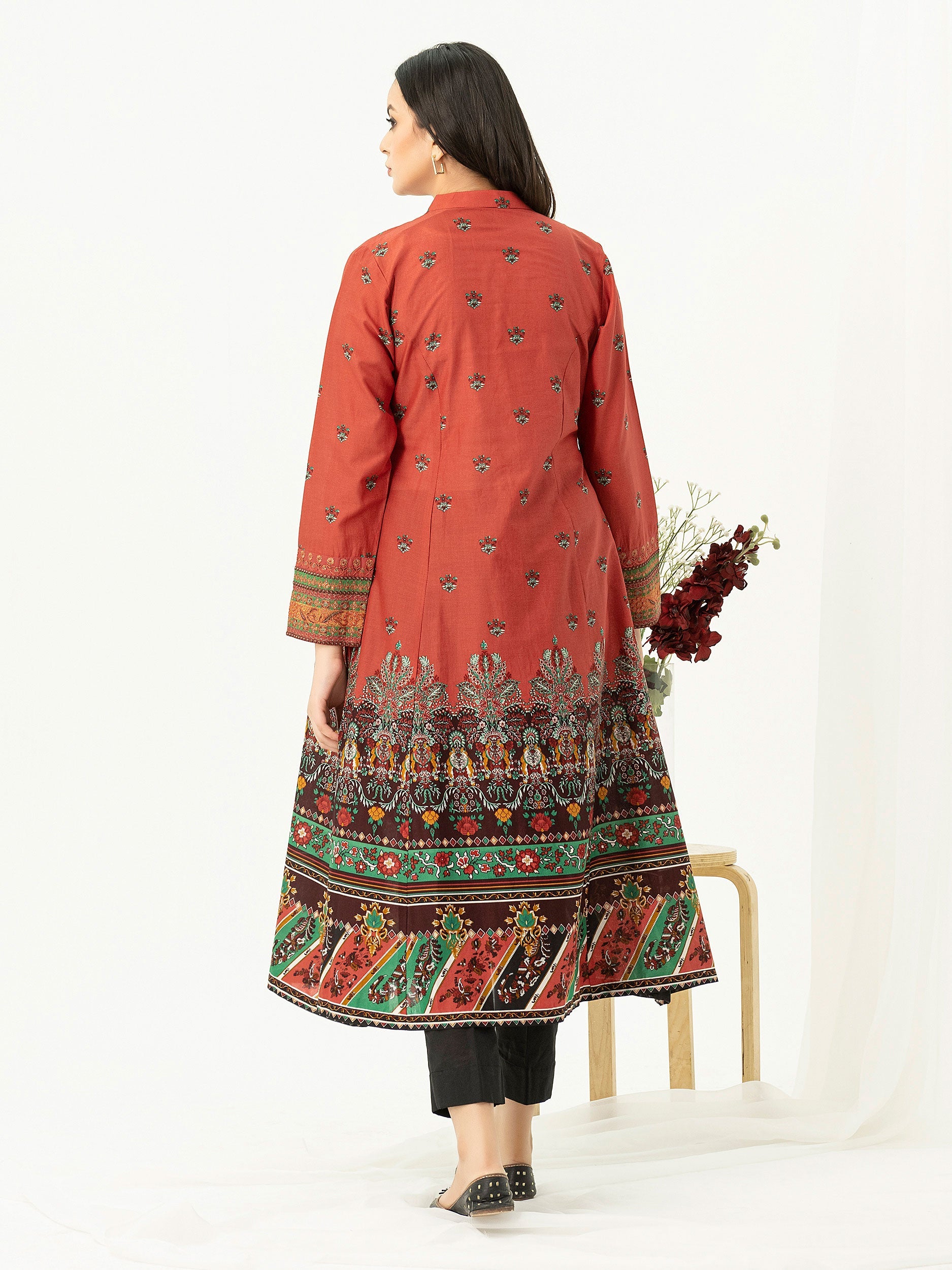 Lawn Shirt-Embroidered (Pret)