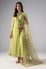 3-PC Printed Organza  CMA-6-063