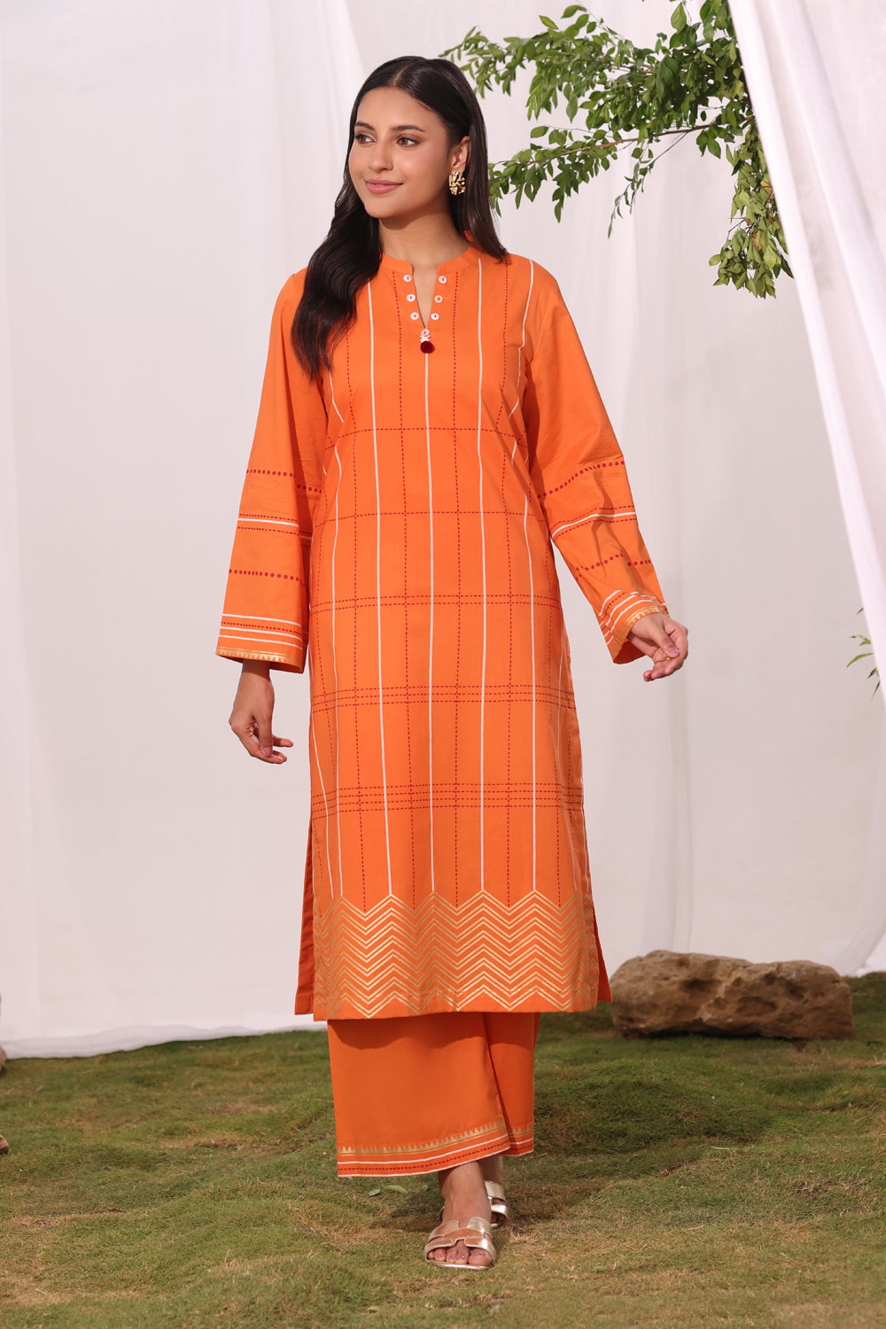 Cambric Block Printed Co-Ord Set