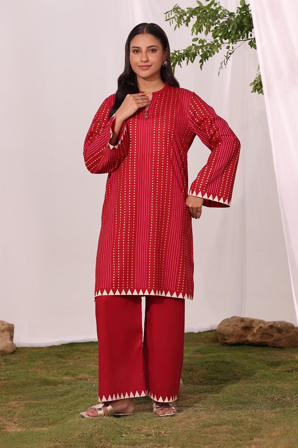 Cambric Block Printed Co-Ord Set