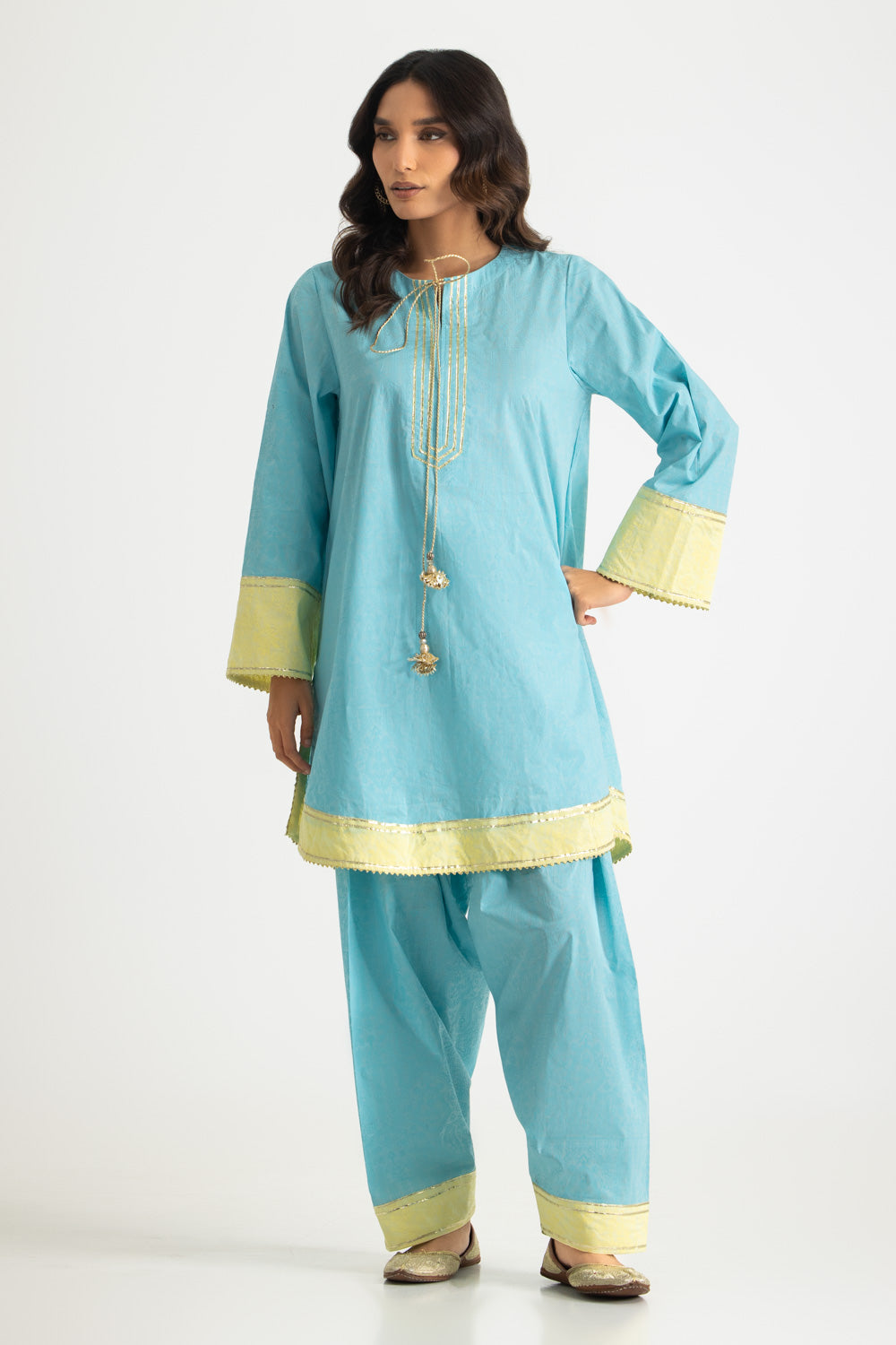 Cambric Block Printed Co-Ord Set