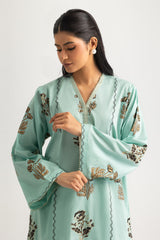 Cambric Block Printed Shirt And Dyed Trouser
