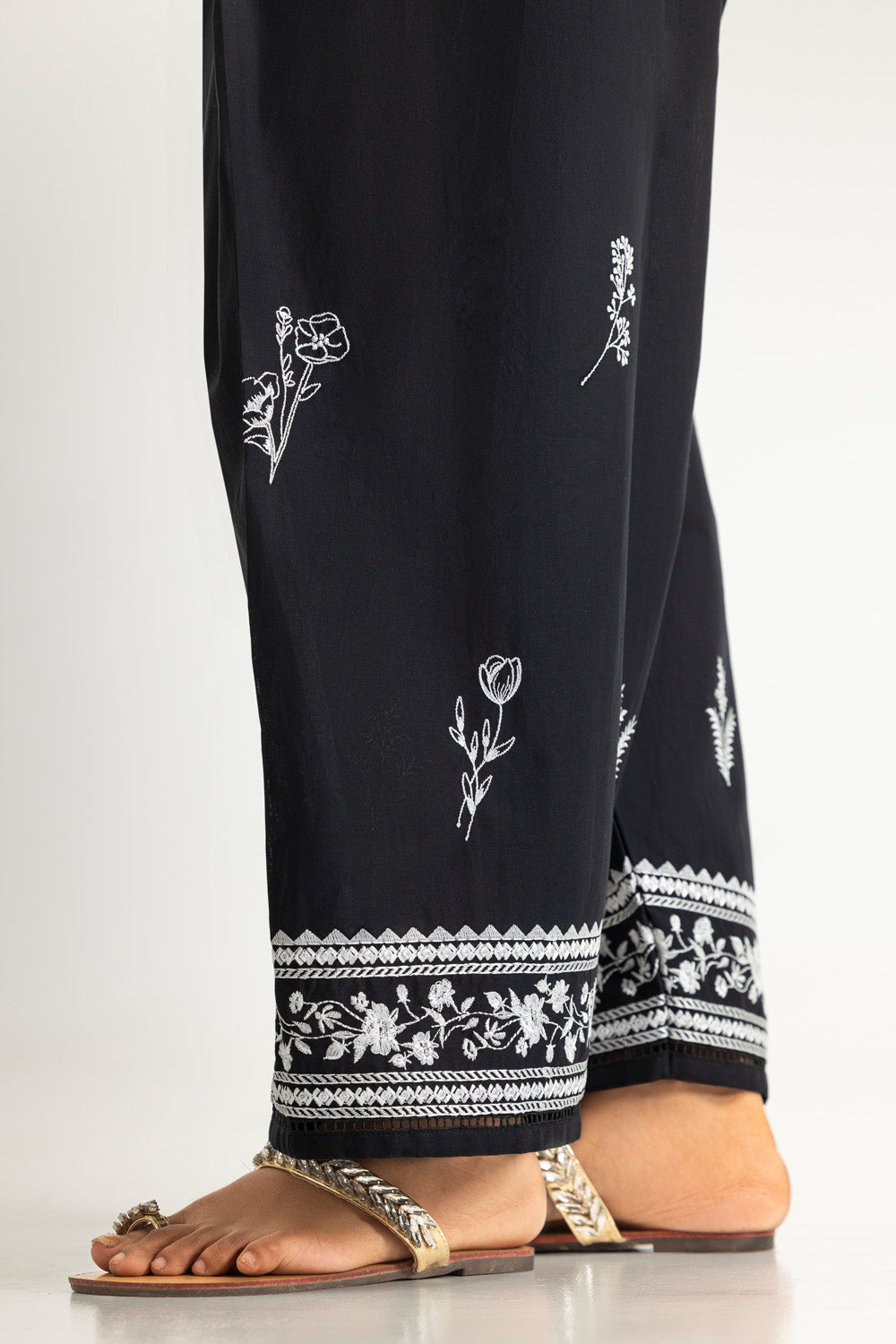 Cambric Embriodered Shalwar
