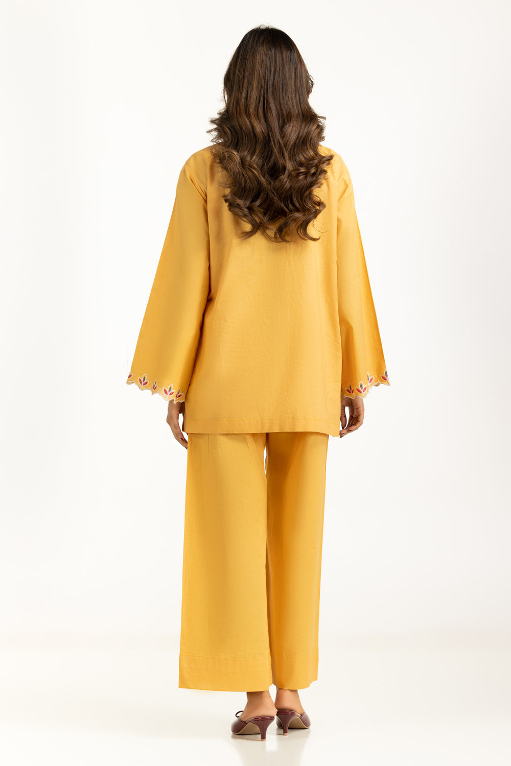 Cambric Embroidered Co-Ord Set