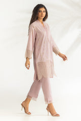 Cambric Embroidered Co-Ord Set