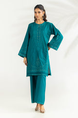 Cambric Embroidered Co-Ord Set