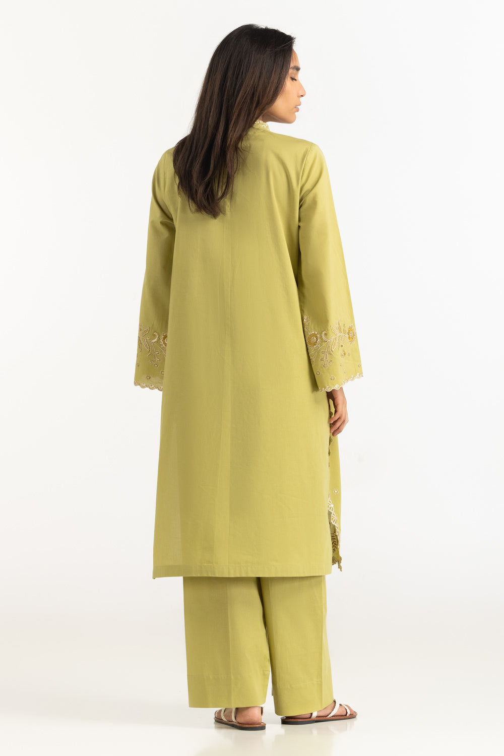 Cambric Embroidered Co-Ord Set