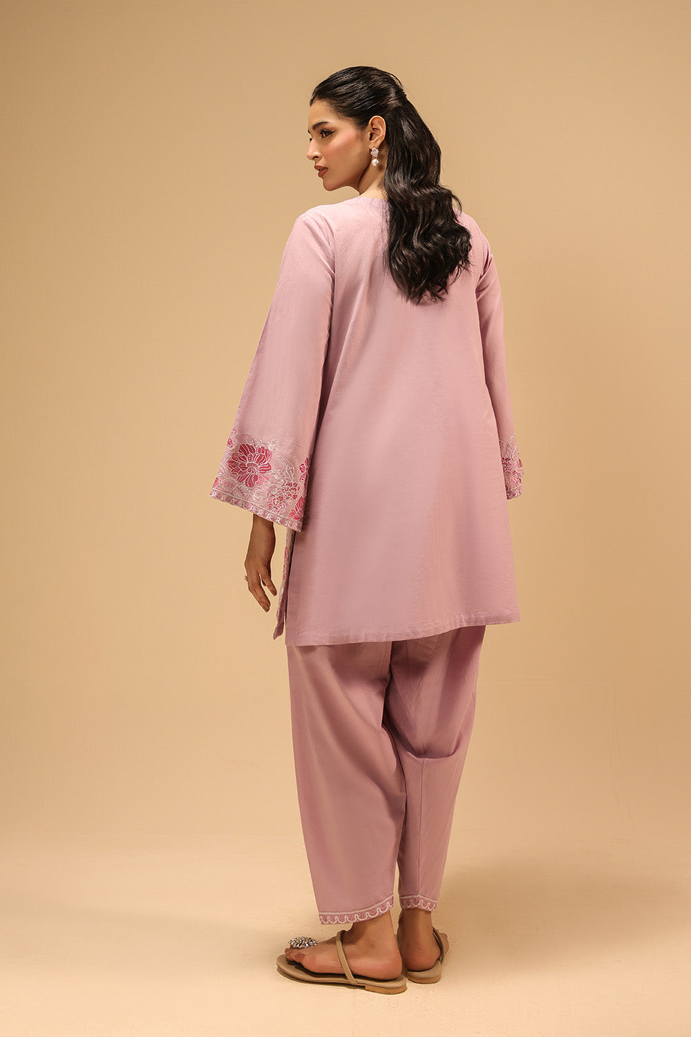 Cambric Embroidered Co-Ord Set