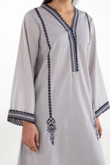Cambric Embroidered Co-Ord Set