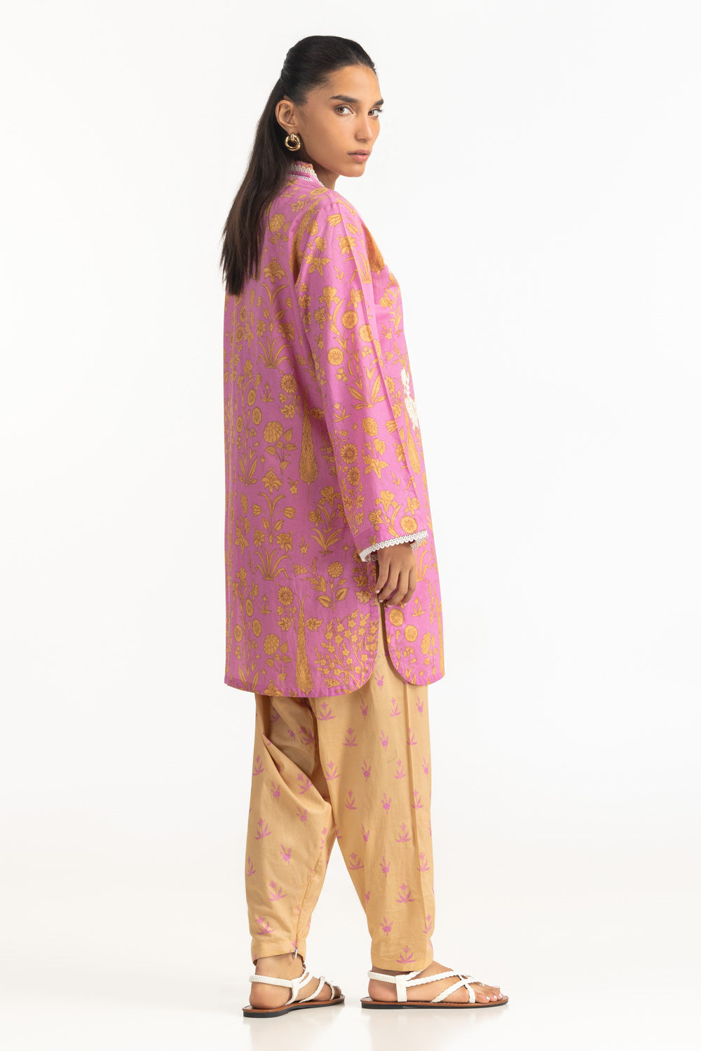 Cambric Embroidered Co-Ord Set