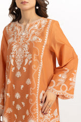 Cambric Embroidered Co-Ord Set