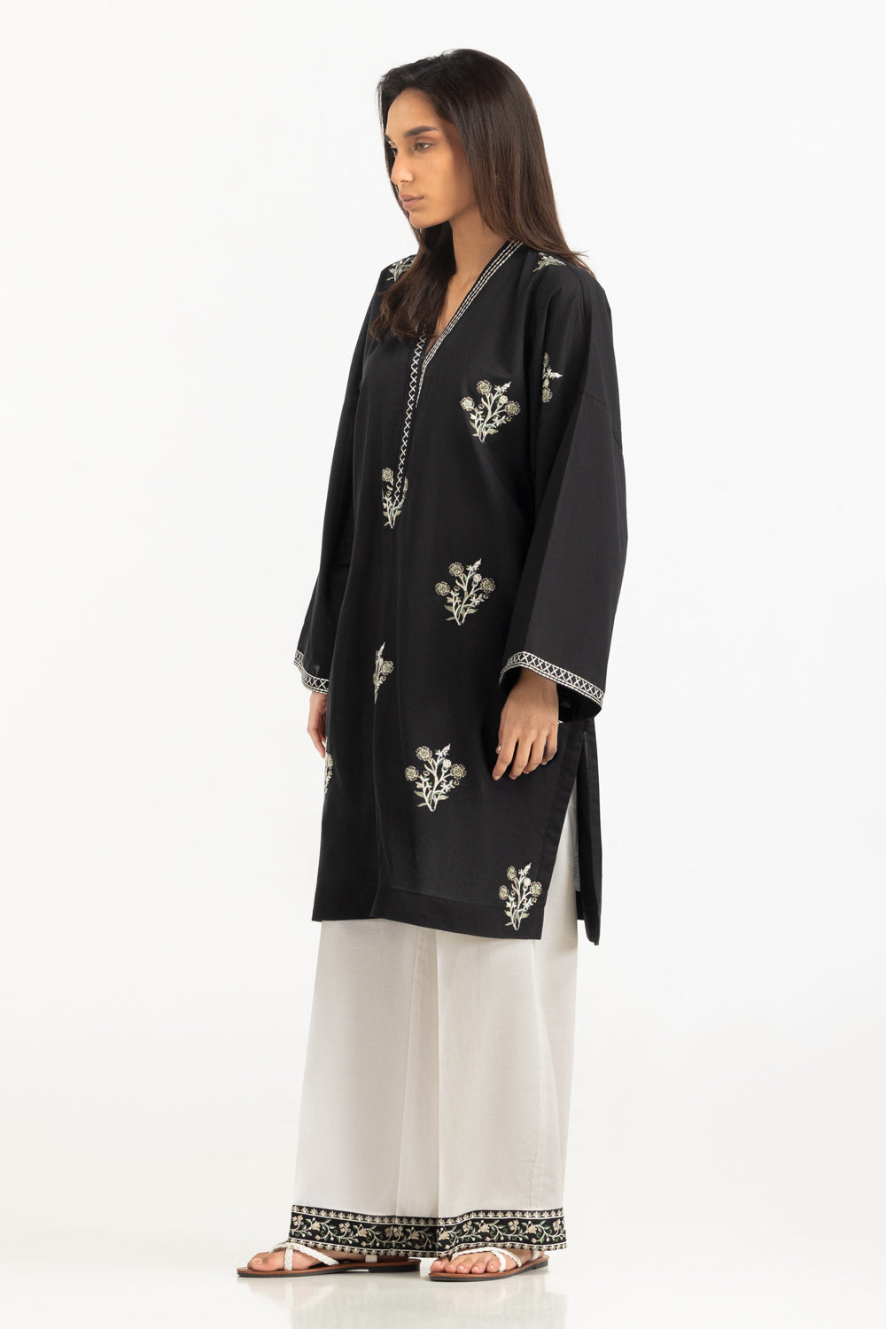 Cambric Embroidered Co-Ord Set