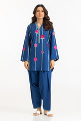 Cambric Embroidered Co-Ord Set