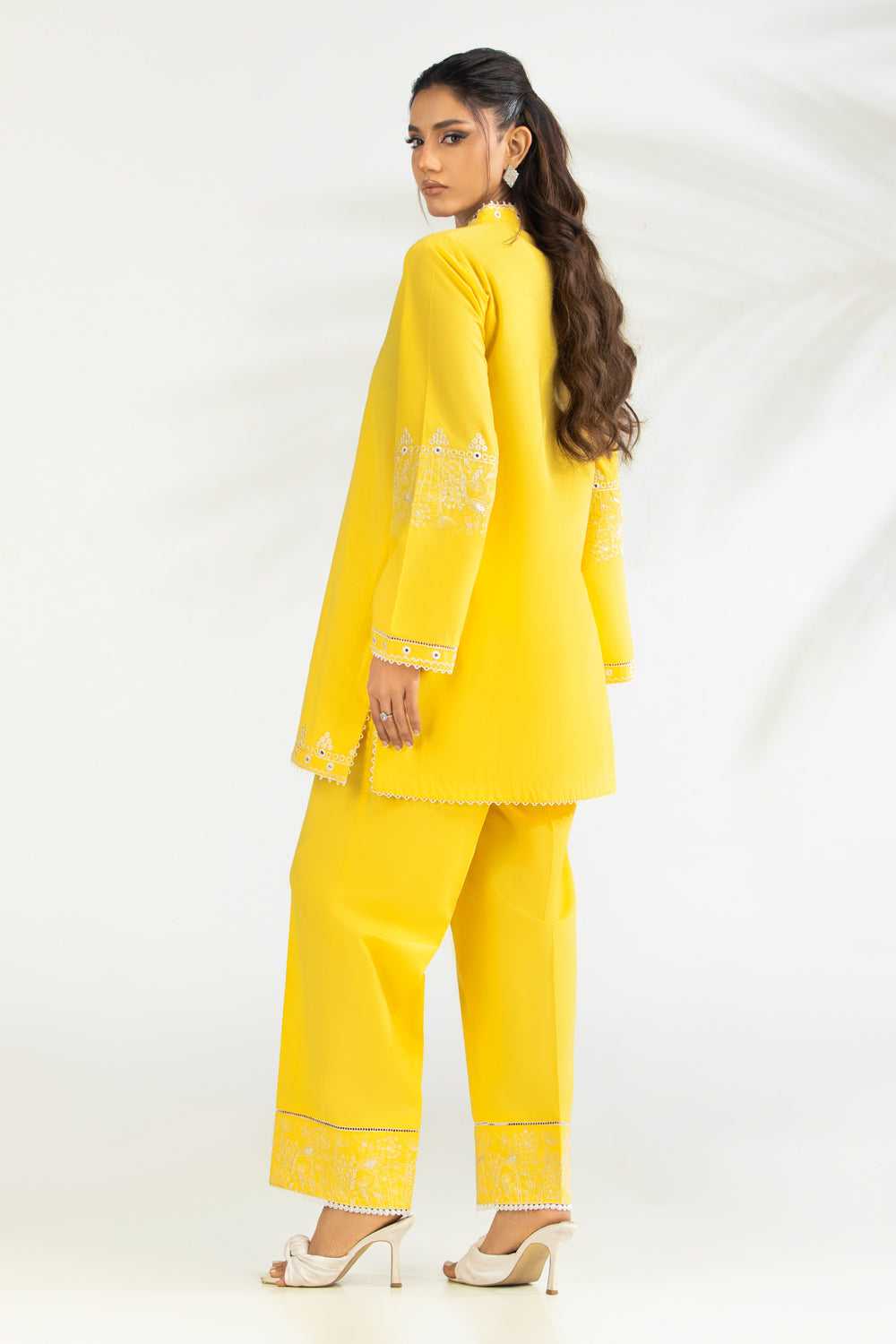 Cambric Embroidered Co-Ord Set