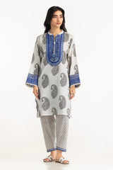 Cambric Embroidered Co-Ord Set