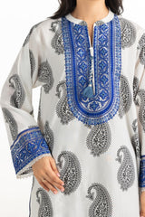 Cambric Embroidered Co-Ord Set