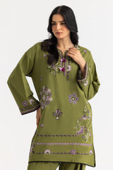 Cambric Embroidered Co-Ord Set