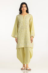 Cambric Embroidered Co-Ord Set