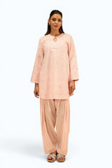 Cambric Embroidered Co-Ord Set