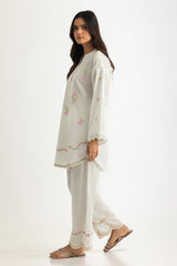 Cambric Embroidered Co-Ord Set