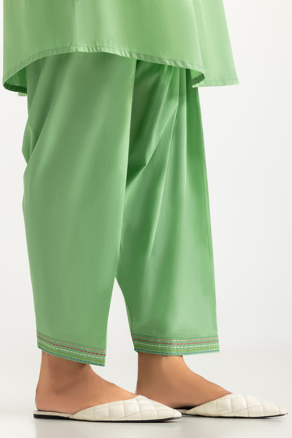 Cambric Embroidered Co-Ord Set