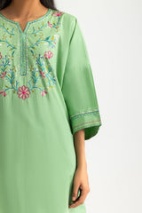 Cambric Embroidered Co-Ord Set