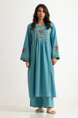 Cambric Embroidered Co-Ord Set