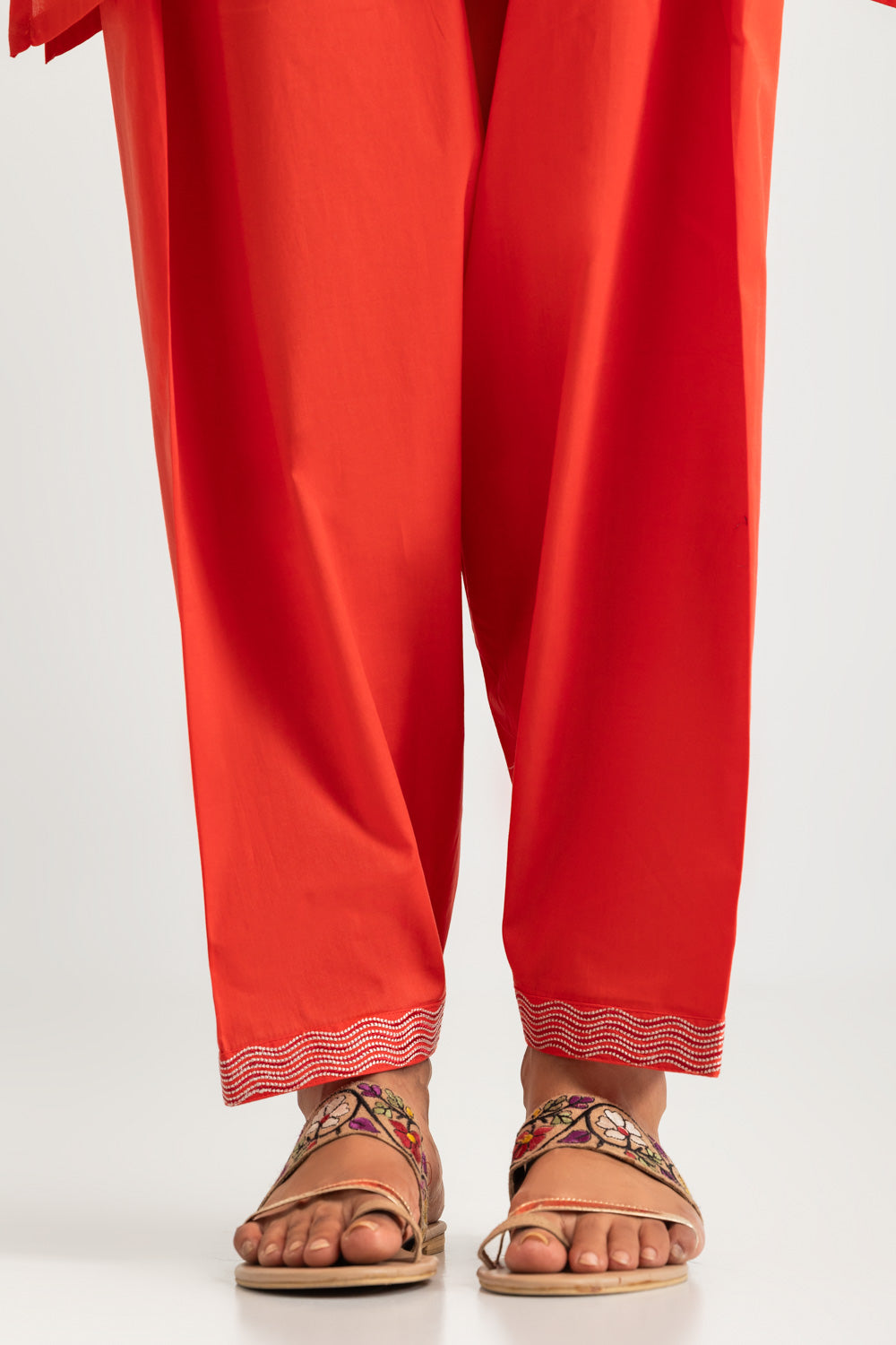 Cambric Embroidered Co-Ord Set