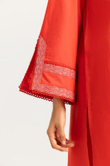 Cambric Embroidered Co-Ord Set