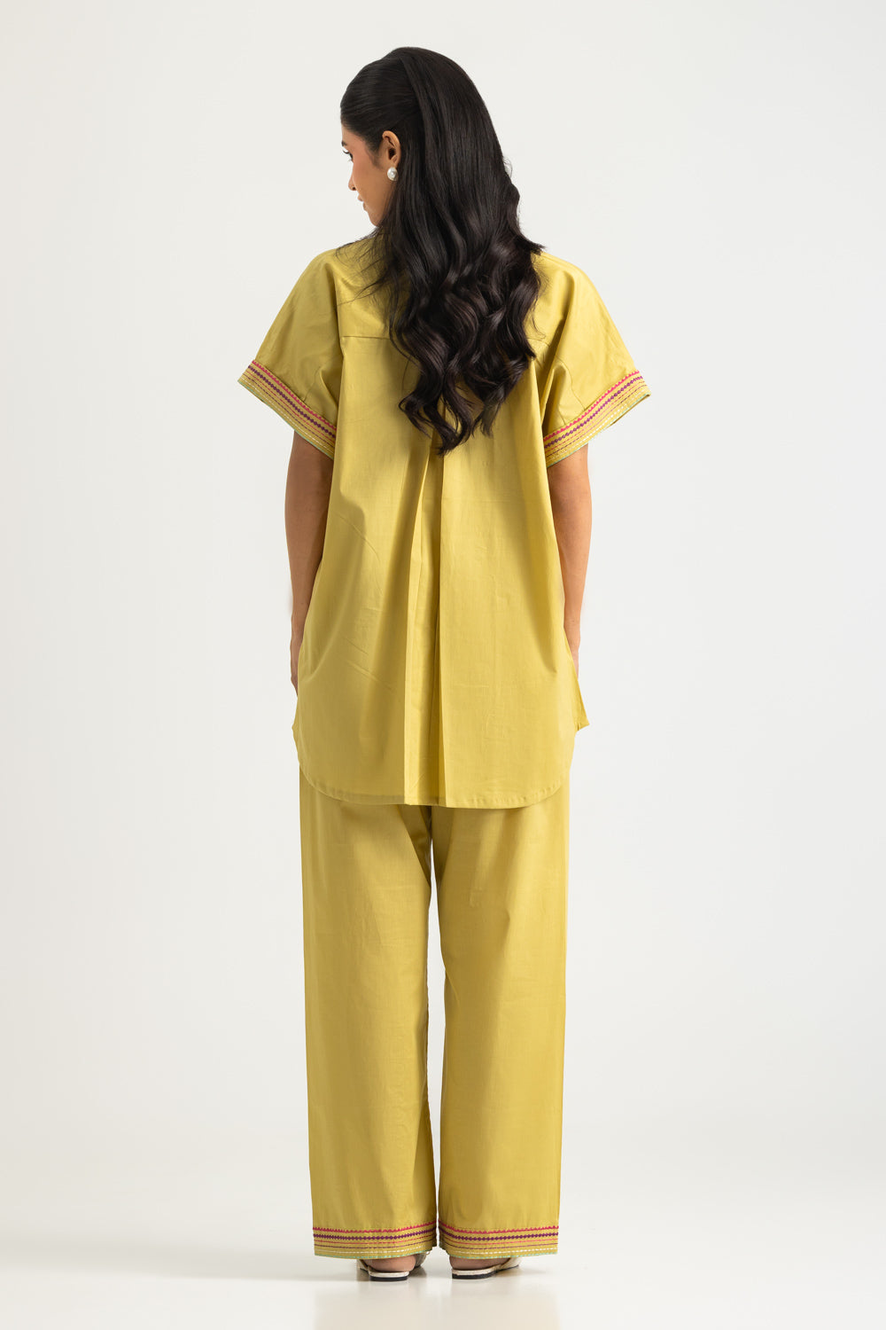 Cambric Embroidered Co-Ord Set