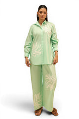 Cambric Embroidered Co-Ord Set