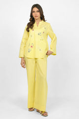 Cambric Embroidered Co-Ord Set