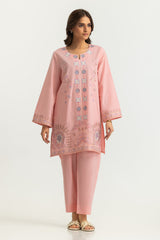 Cambric Embroidered Co-Ord Set