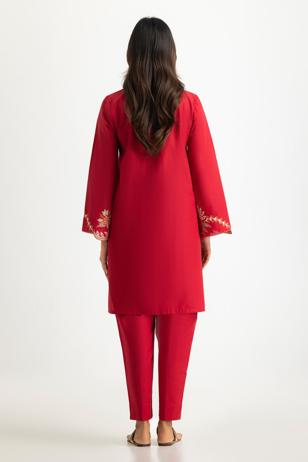 Cambric Embroidered Co-Ord Set