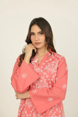 Cambric Embroidered Co-Ord Set