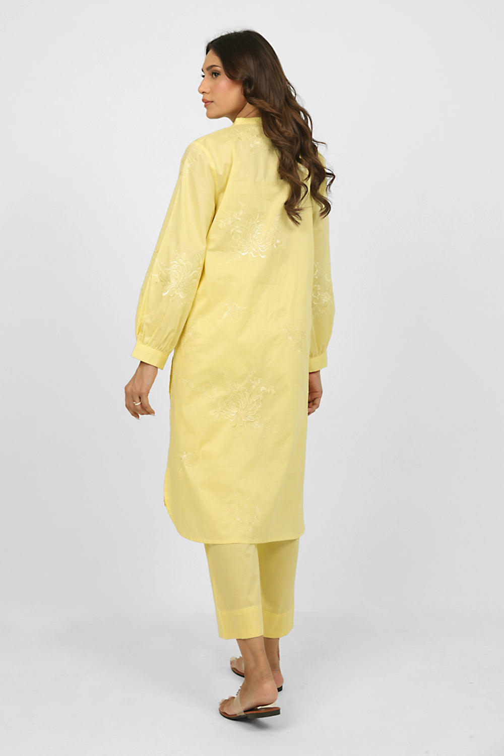 Cambric Embroidered Co-Ord Set